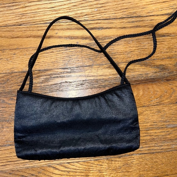 Black Beaded Clutch/Small Purse - Picture 2 of 3